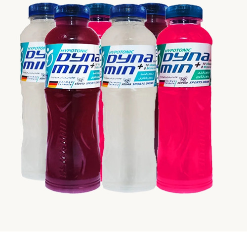 نوشیدنی ورزشی هیپوتونیک داینامین (تمشک بلوبری و هلو)