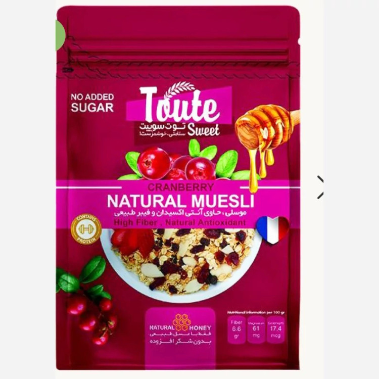غلات صبحانه کرنبری بادام توت سوییت